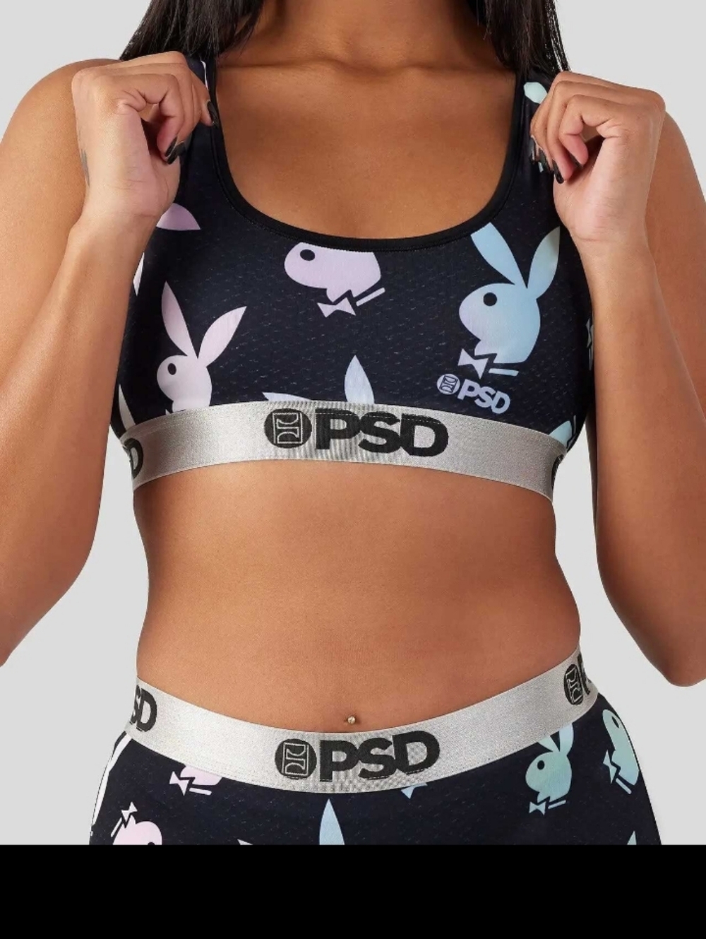 🩷🎁gift for my bestie🎁🩷 PSD X Playboy Black Sports Bra